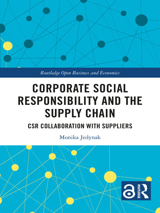 Title details for Corporate Social Responsibility and the Supply Chain by Monika Jedynak - Wait list